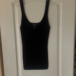 Guess Black Ribbed Tank Top